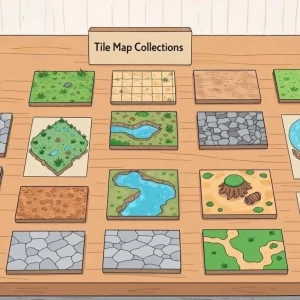 2D TILE MAP 64px Asset Package- Side Scroller View